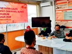 KPU Kabupaten Sukabumi Tetapkan Tiga Pasangan Calon