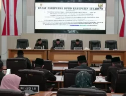 Bupati Sukabumi Sampaikan Pengantar Nota Raperda tentang Perubahan Ketiga Susunan Perangkat Daerah di Rapat Paripurna