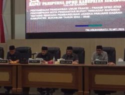 Rapat Paripurna DPRD Kabupaten Sukabumi Bahas Penyampaian Nota Pengantar Bupati Raperda RPJPD 2025-2045