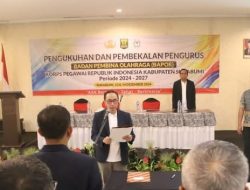 Sekda Ade dan Disbudpora Kukuhkan Kepengurusan BAPOR KORPRI Kabupaten Sukabumi Periode 2024-2027